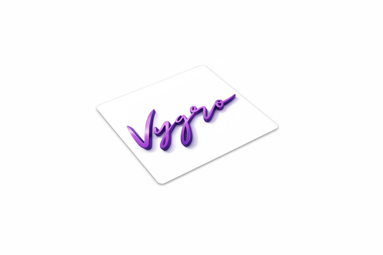 VYGRO SCRIPT PURPLE STICKER
